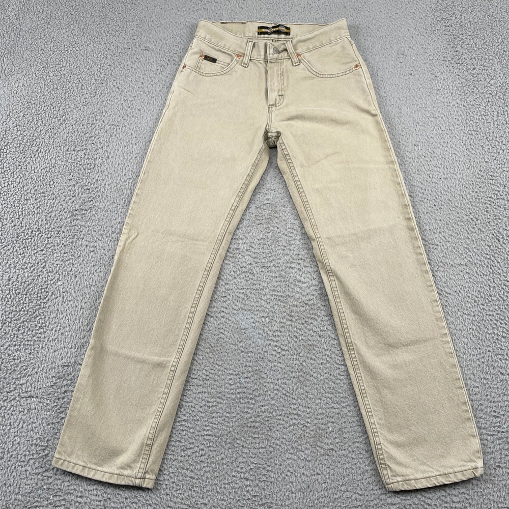 Lee Jeans Mens 28x30 Tan Regular Fit Straight Leg 100% Cotton Superior Comfort